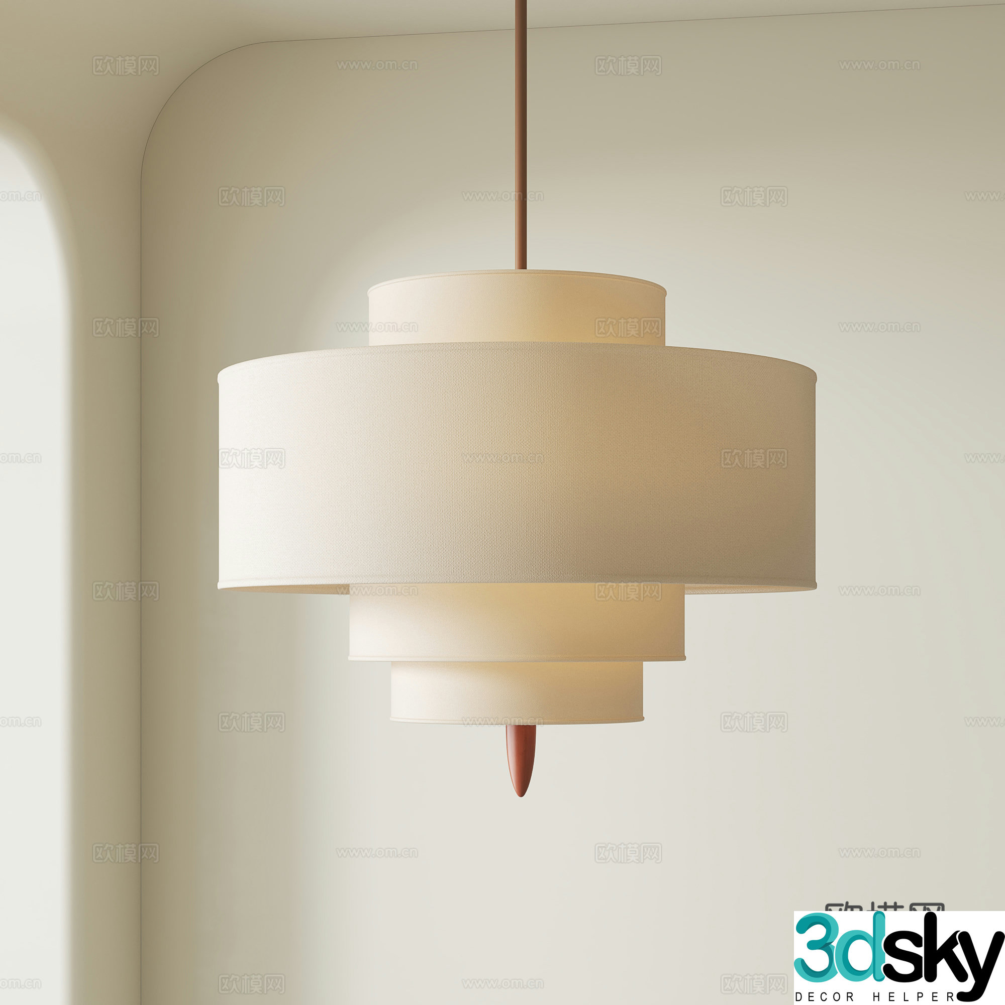 French chandelier 3d model