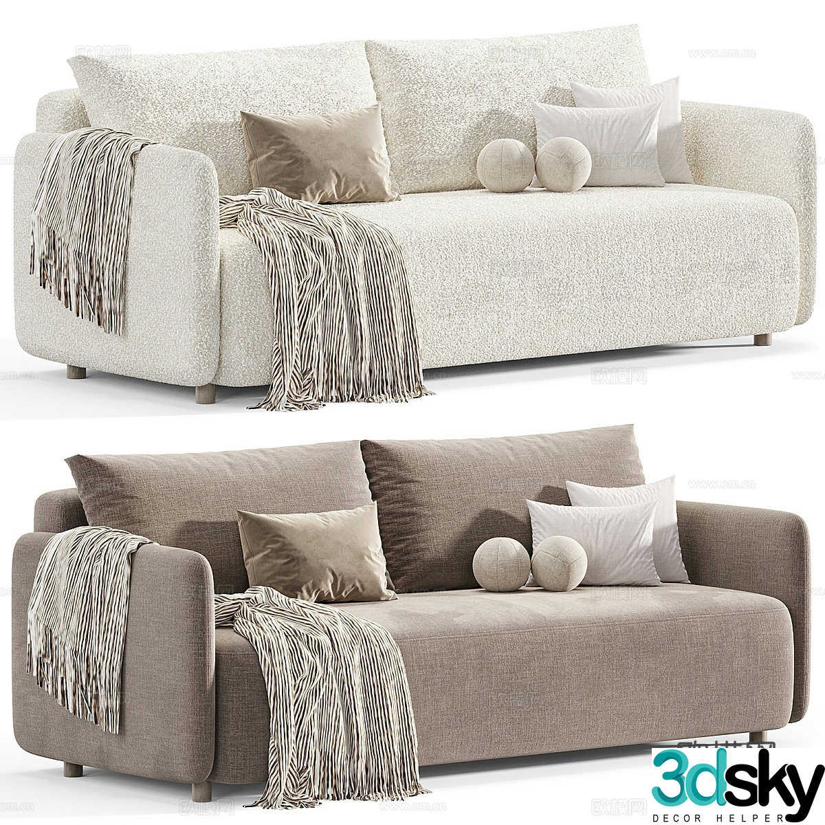 Modern love sofa 3d model