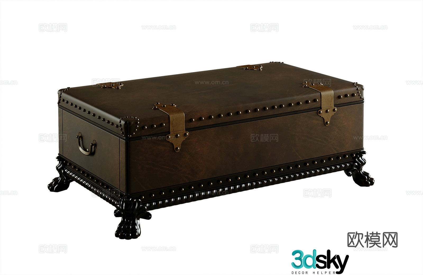 American coffee table 3d model