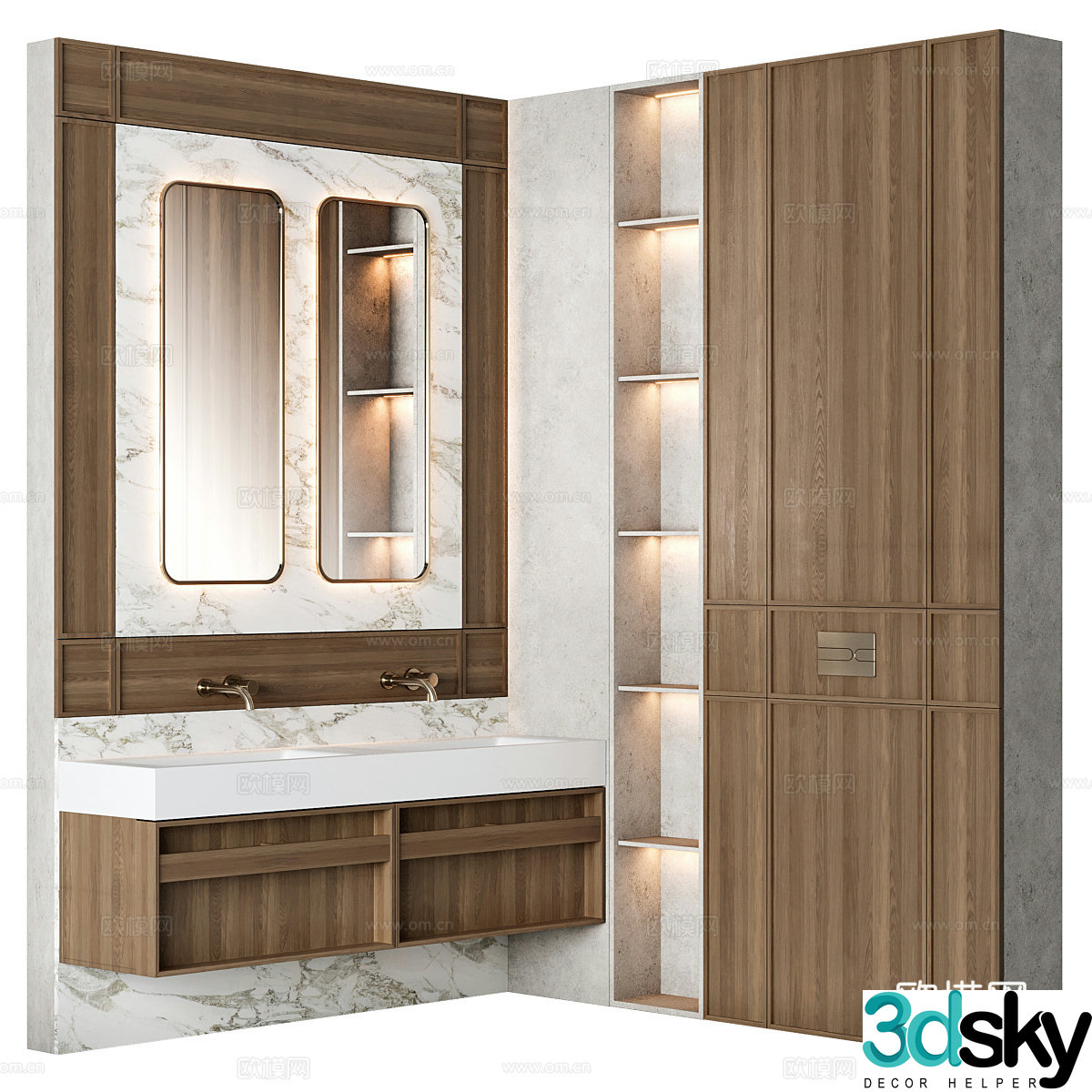 bathroom cabinet 3d model