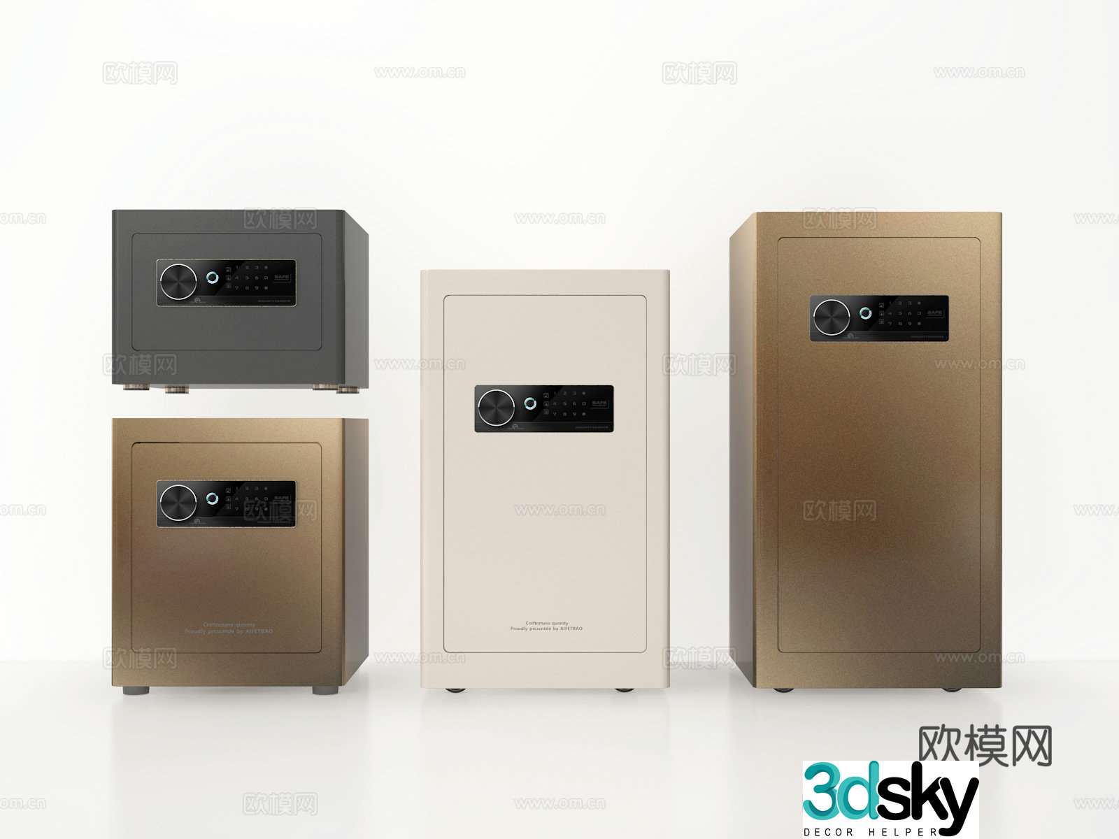 safe safe password cabinet 3d model