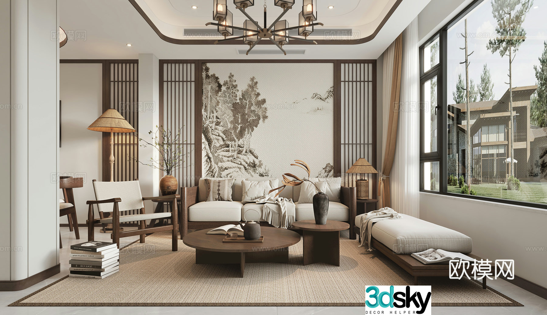 New Chinese restaurant 3D model