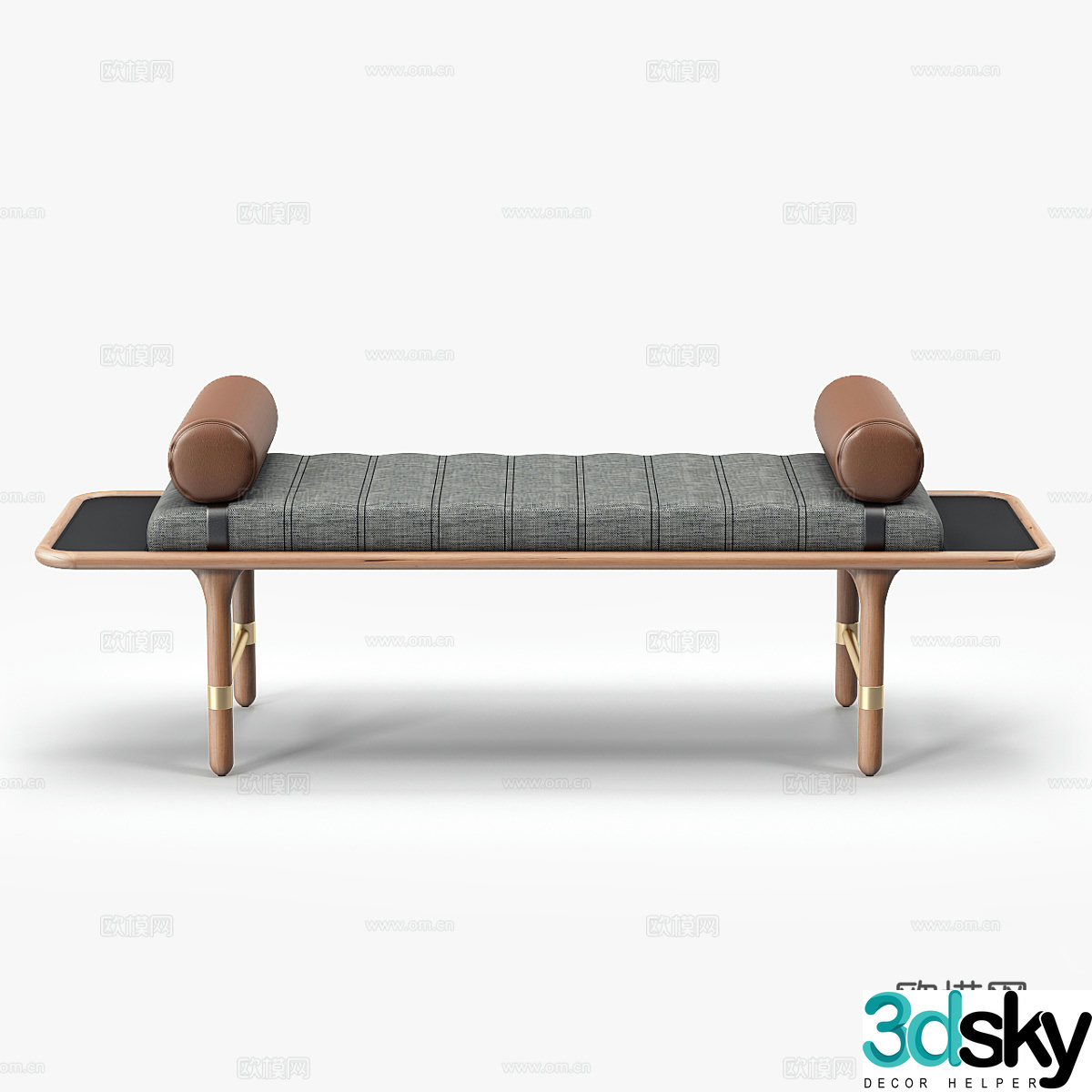 bench stool sofa stool 3d model