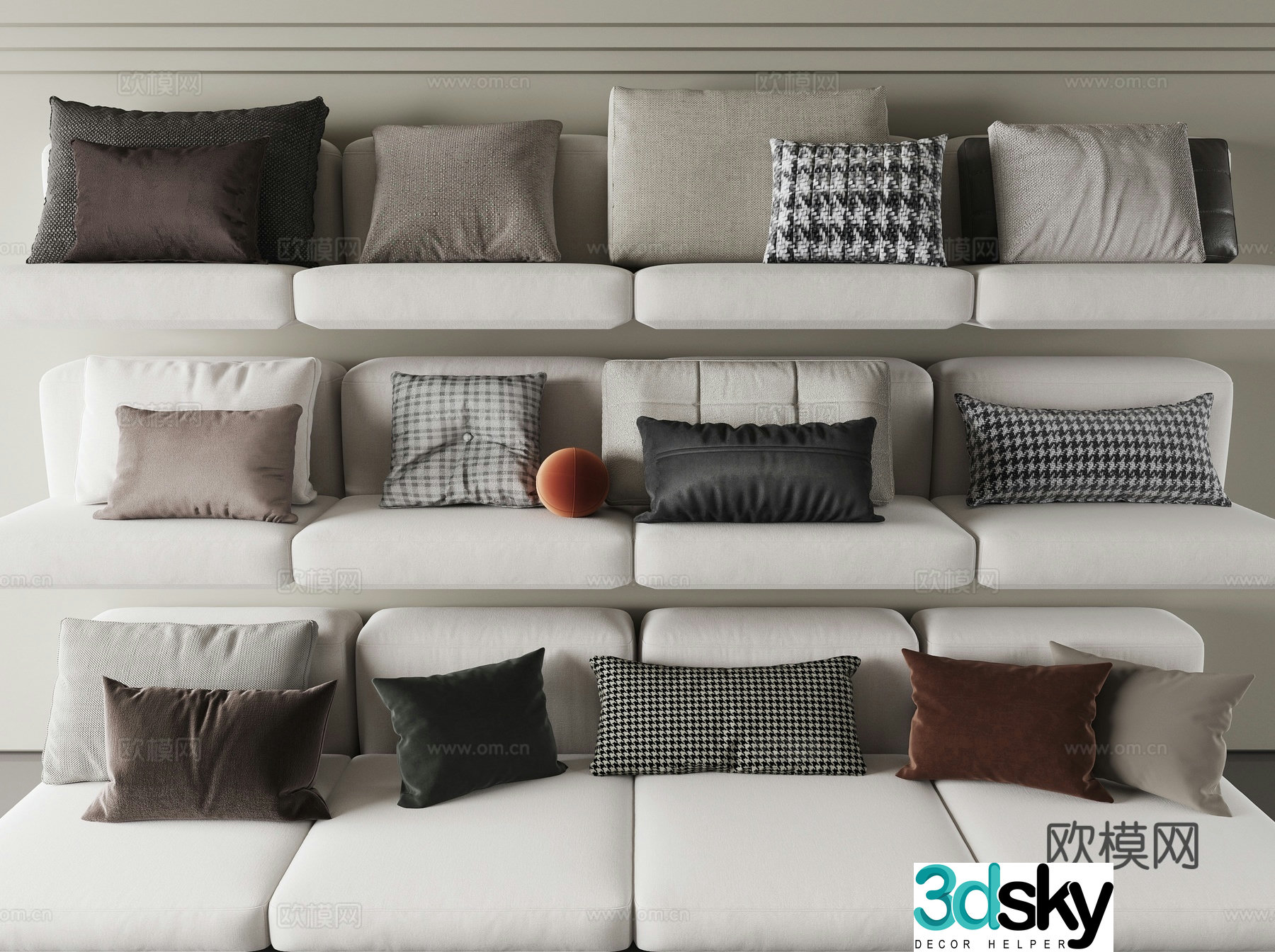 Modern pillow pillow 3d model