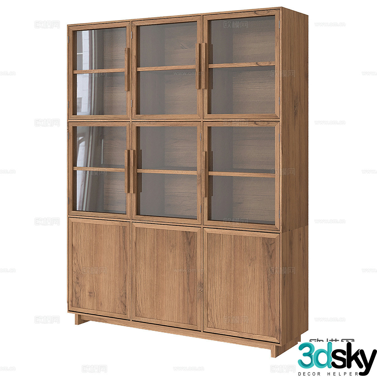 Nordic bookcase 3d model