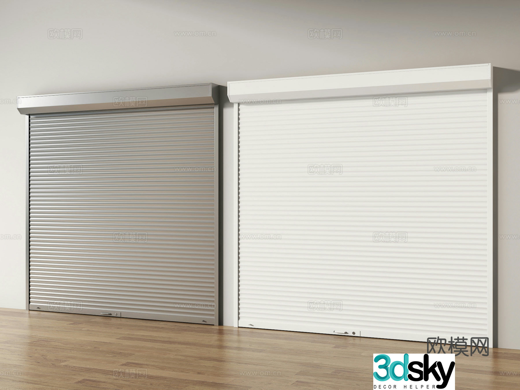 rolling shutter door rolling shutter garage door 3d model