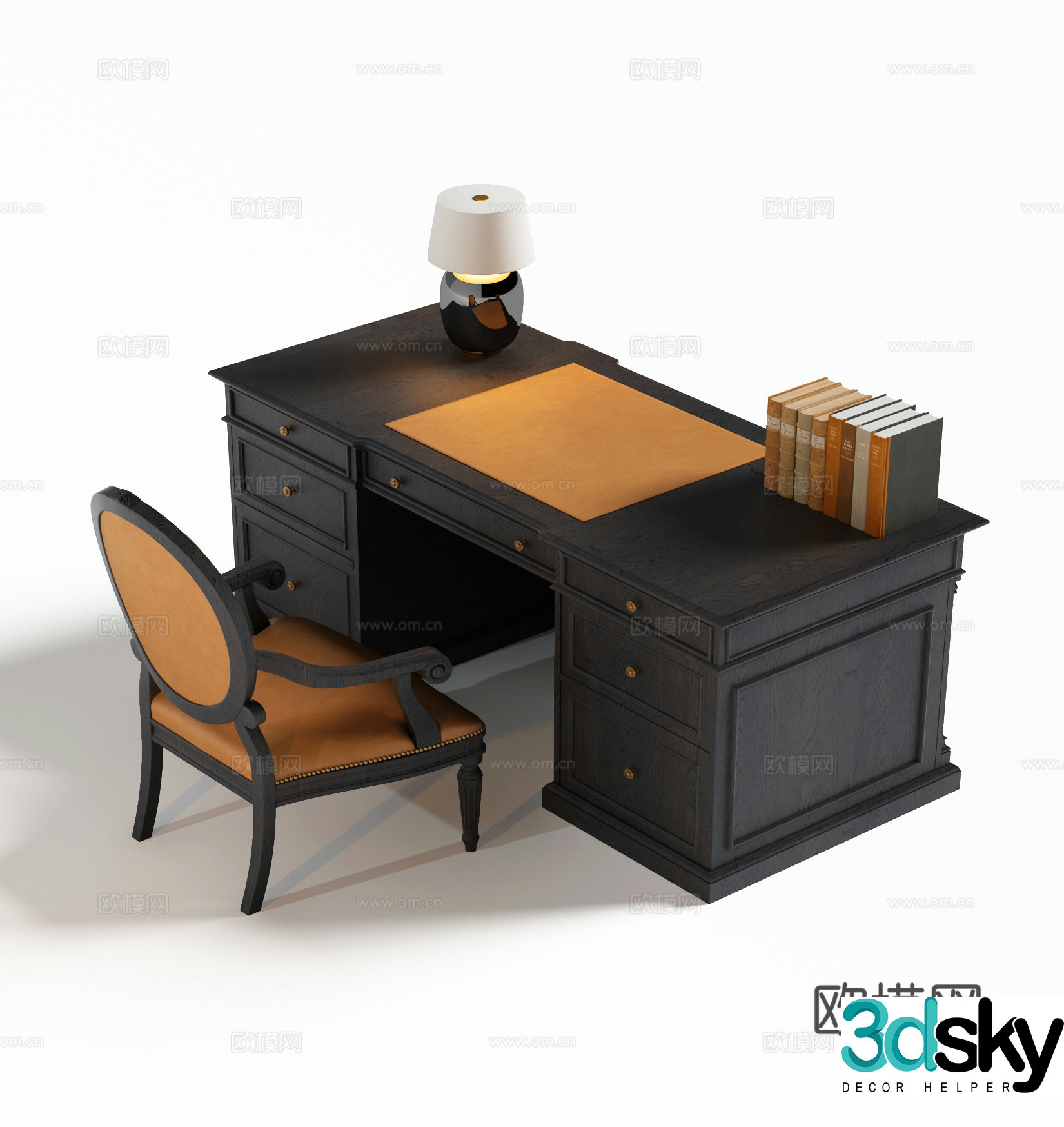 American desk 3d model