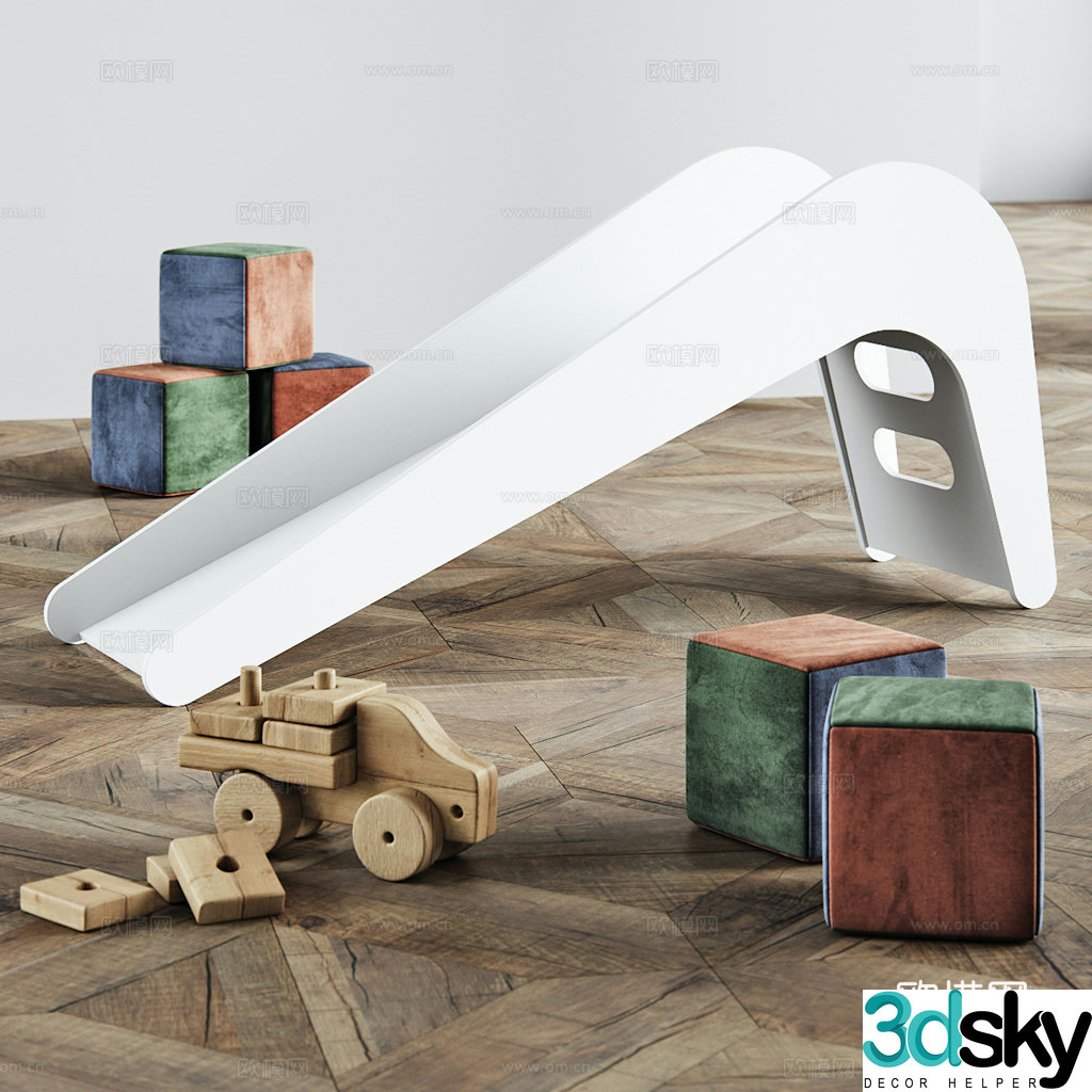 children’s slide indoor slide children’s toy 3d model