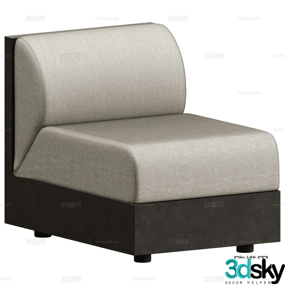Copenhagen lounge sofa 3d model