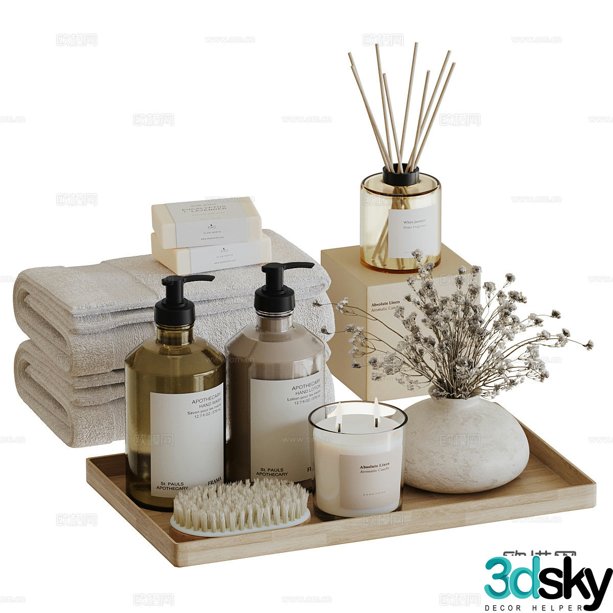 Toiletries Toiletries 3d model