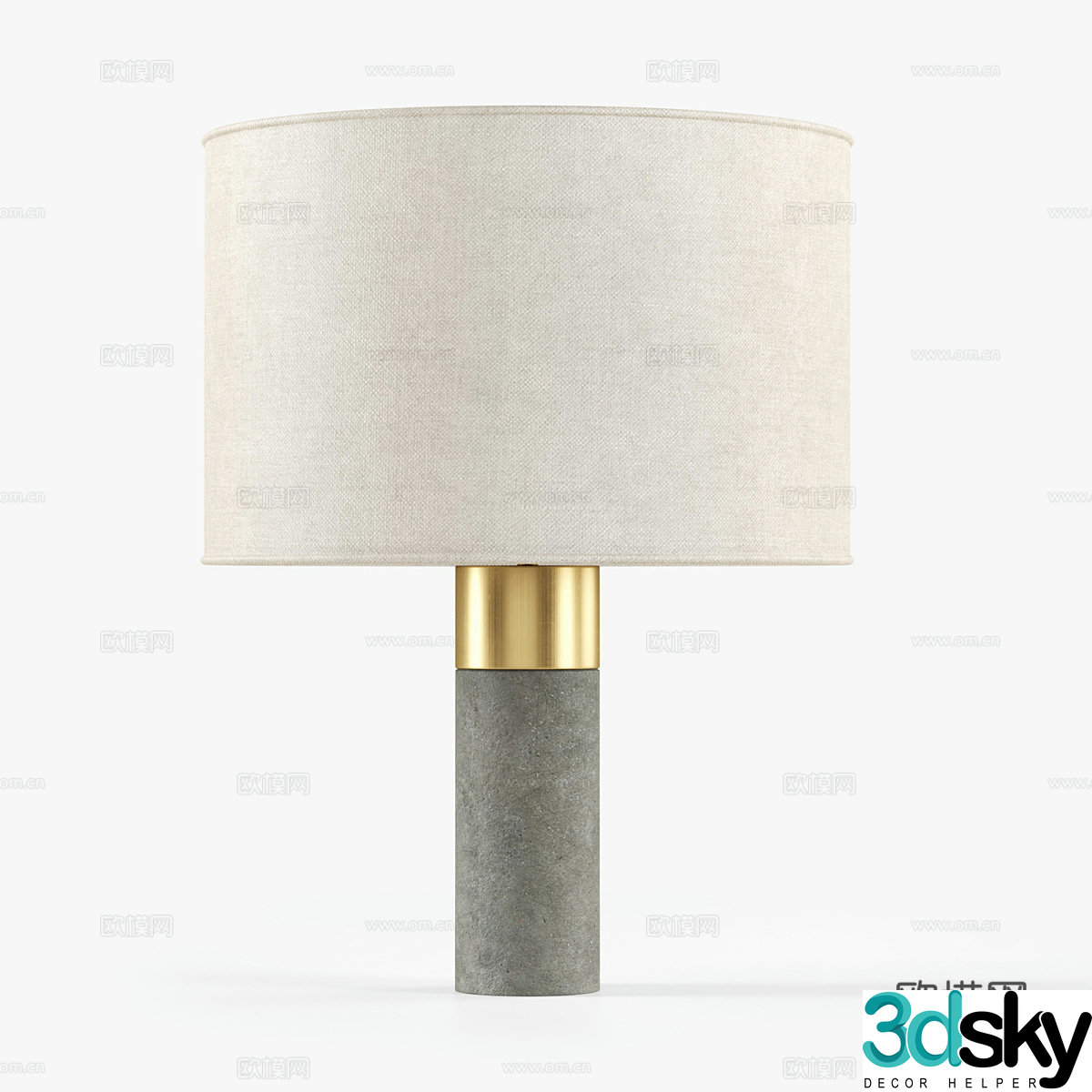 Modern desk lamp 3d model
