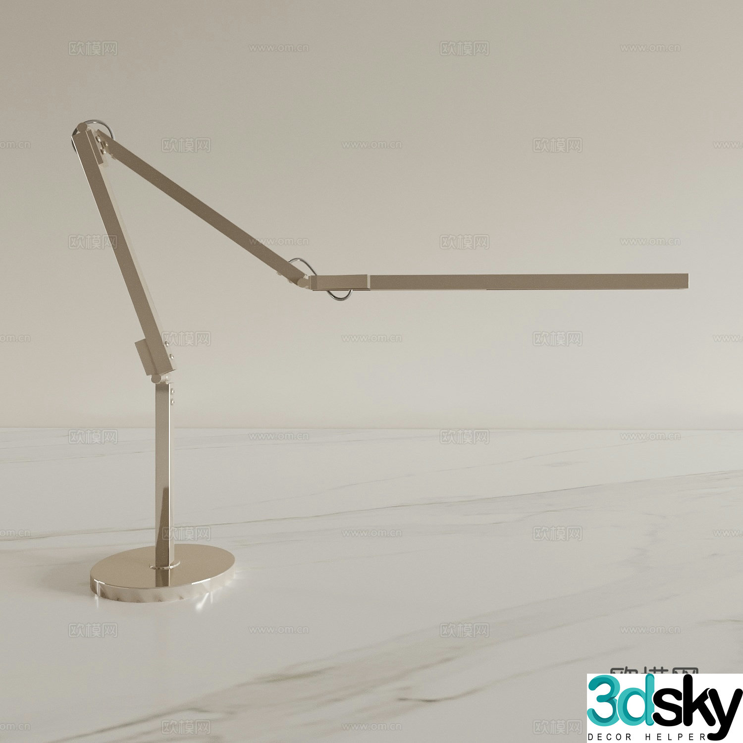 Modern table lamp bedside lamp night light 3d model