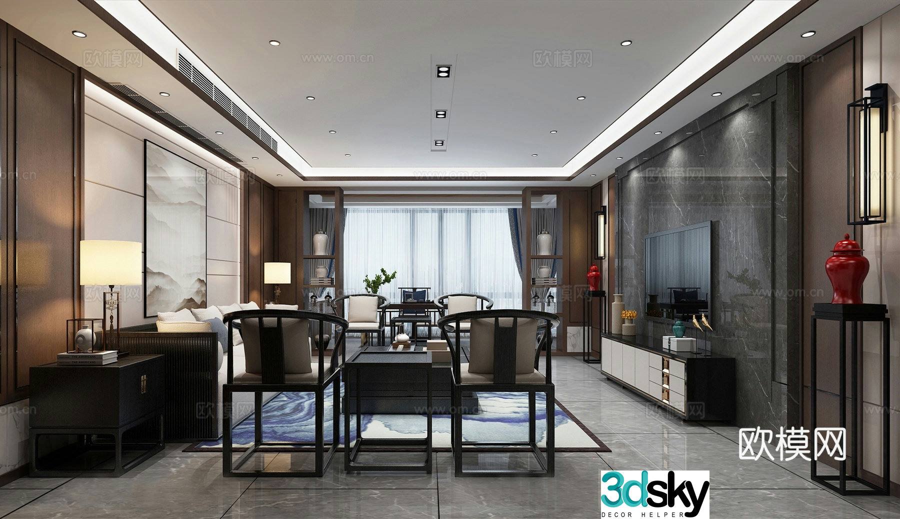 New Chinese restaurant 3D model