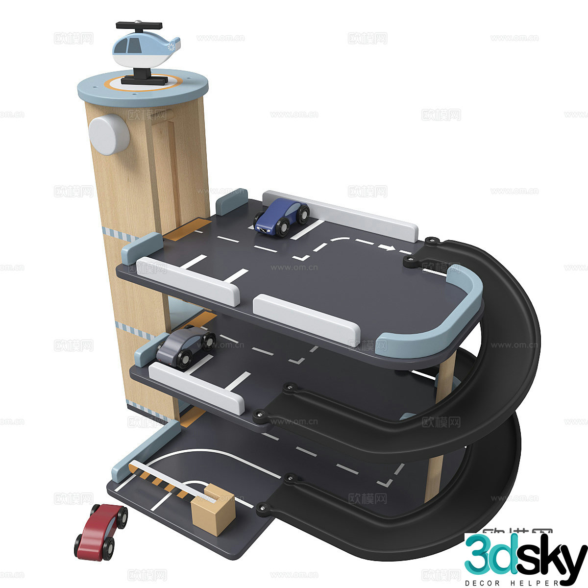 Children’s toys racing track 3d model