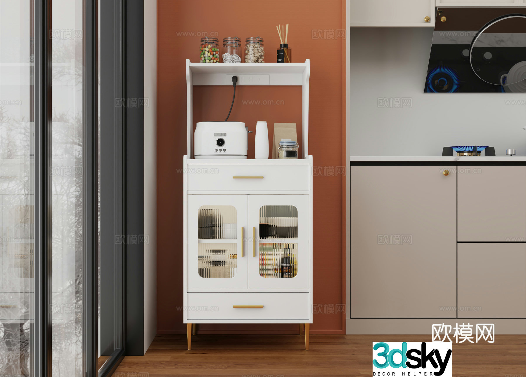 Modern sideboard sideboard 3d model