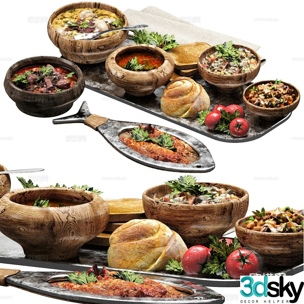 Chinese food food 3d model
