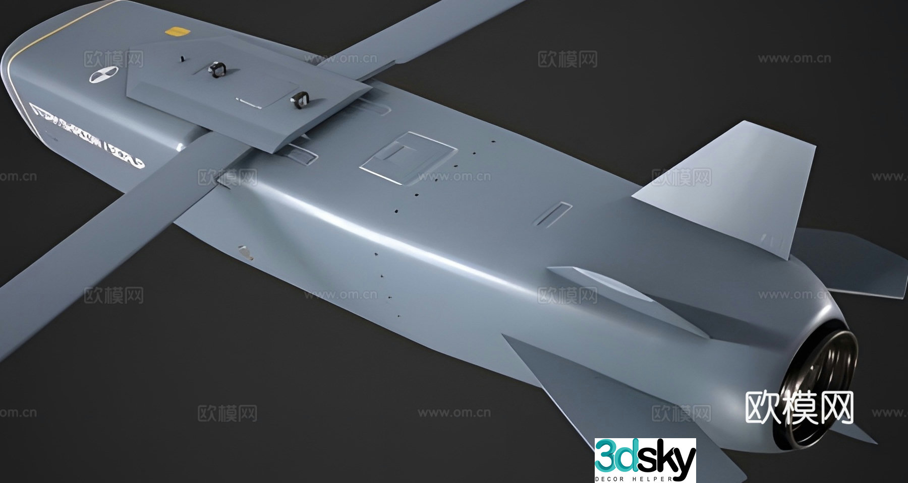 cruise missile 3d model