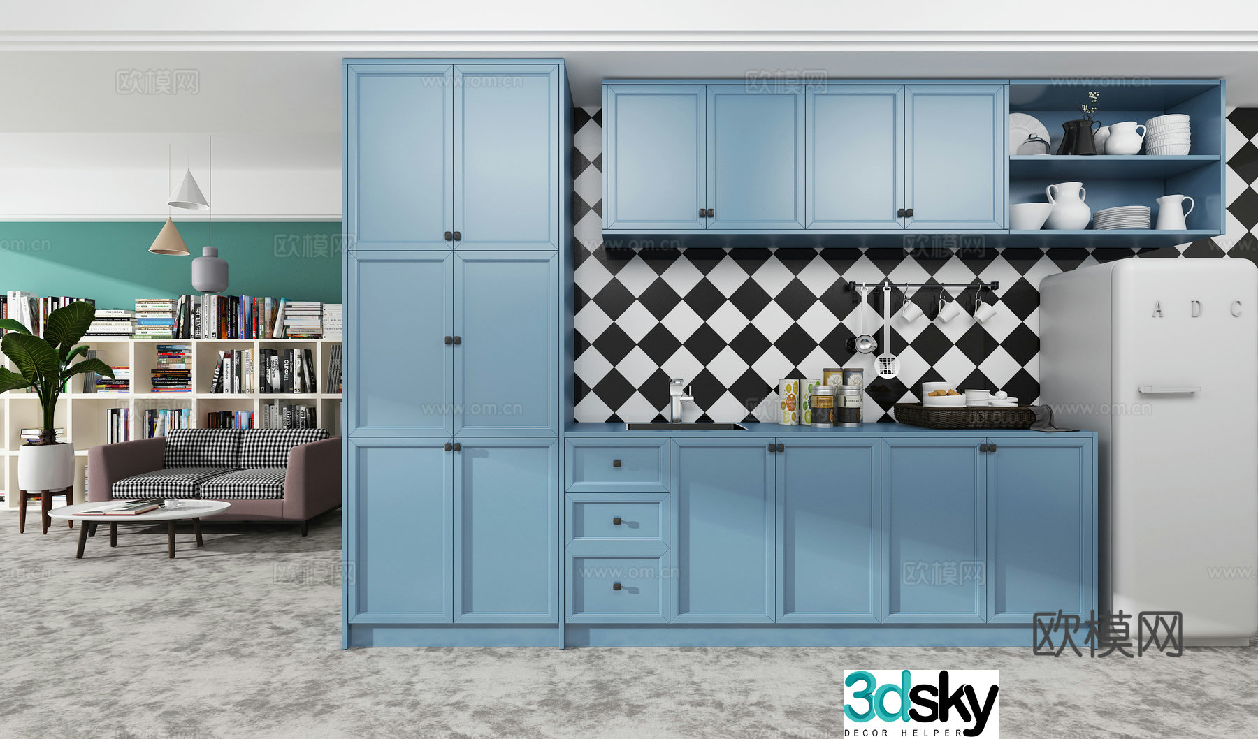 Nordic sideboard 3d model