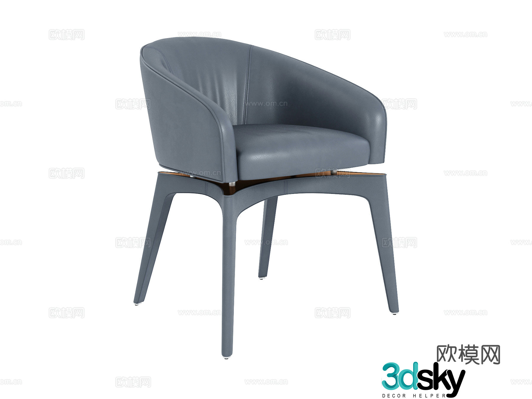 visionnaire italian chair dining chair 3d model