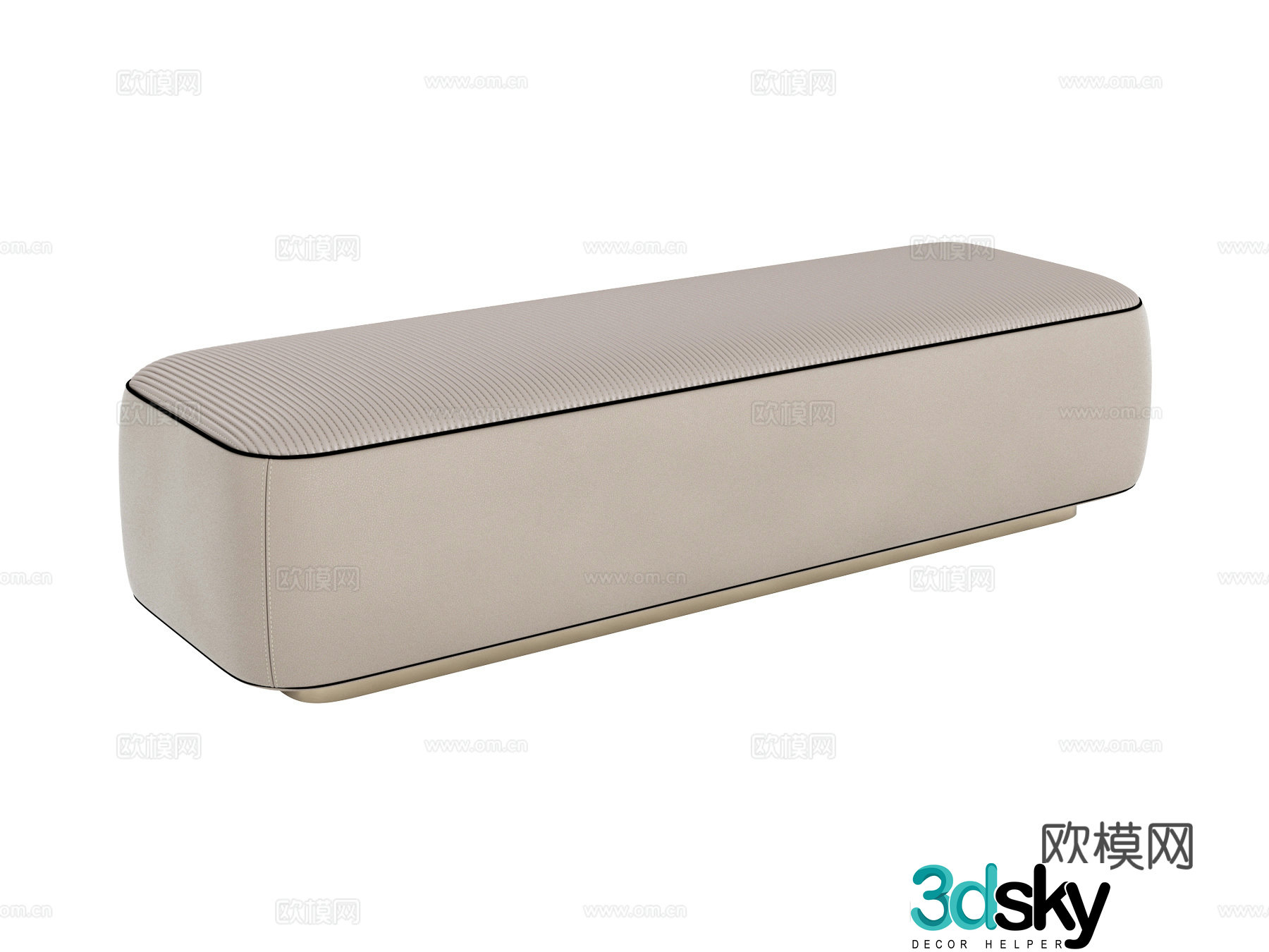 visionnaire Italian style bed pedal 3d model