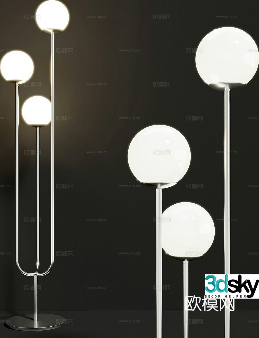 Simple floor lamp artistic floor lamp 3d model