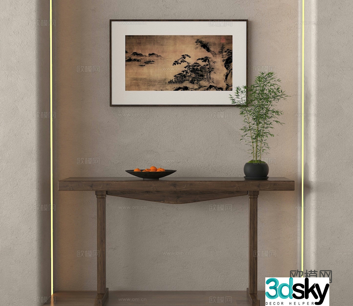 New Chinese-style Duanjingdai 3D model