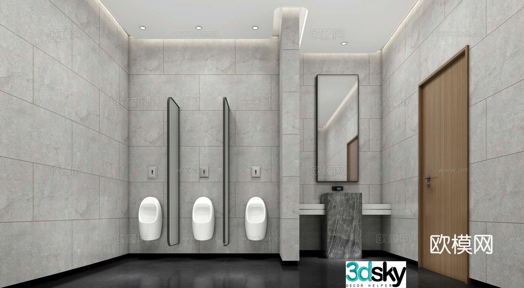 Public restroom Public restroom 3d model
