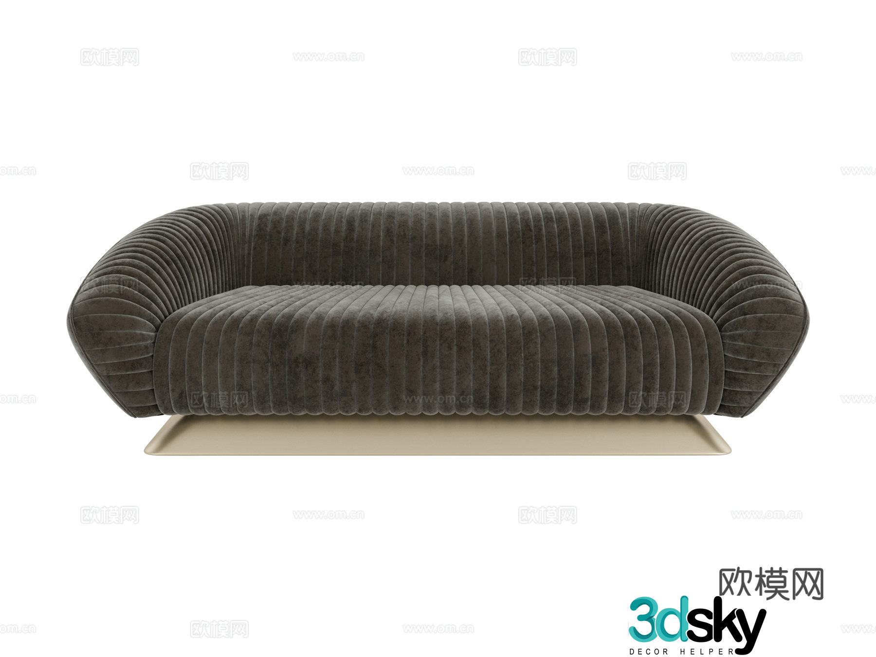 visionnaire multi-person sofa 3d model