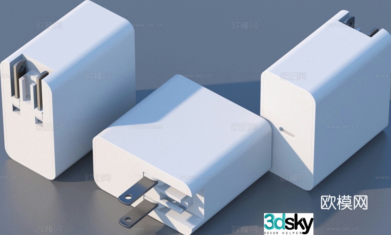 Charging head Charger Mobile phone charging head 3D model