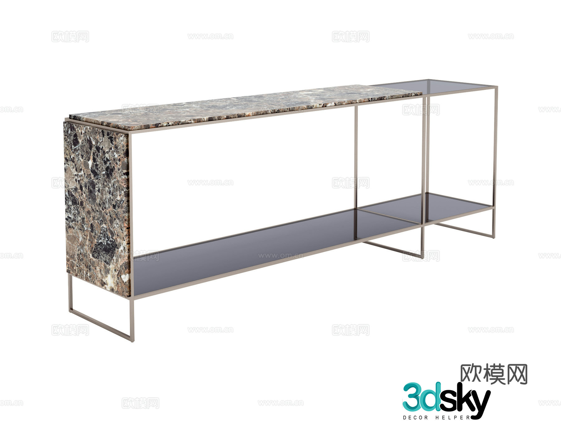 visionnaire console table 3d model
