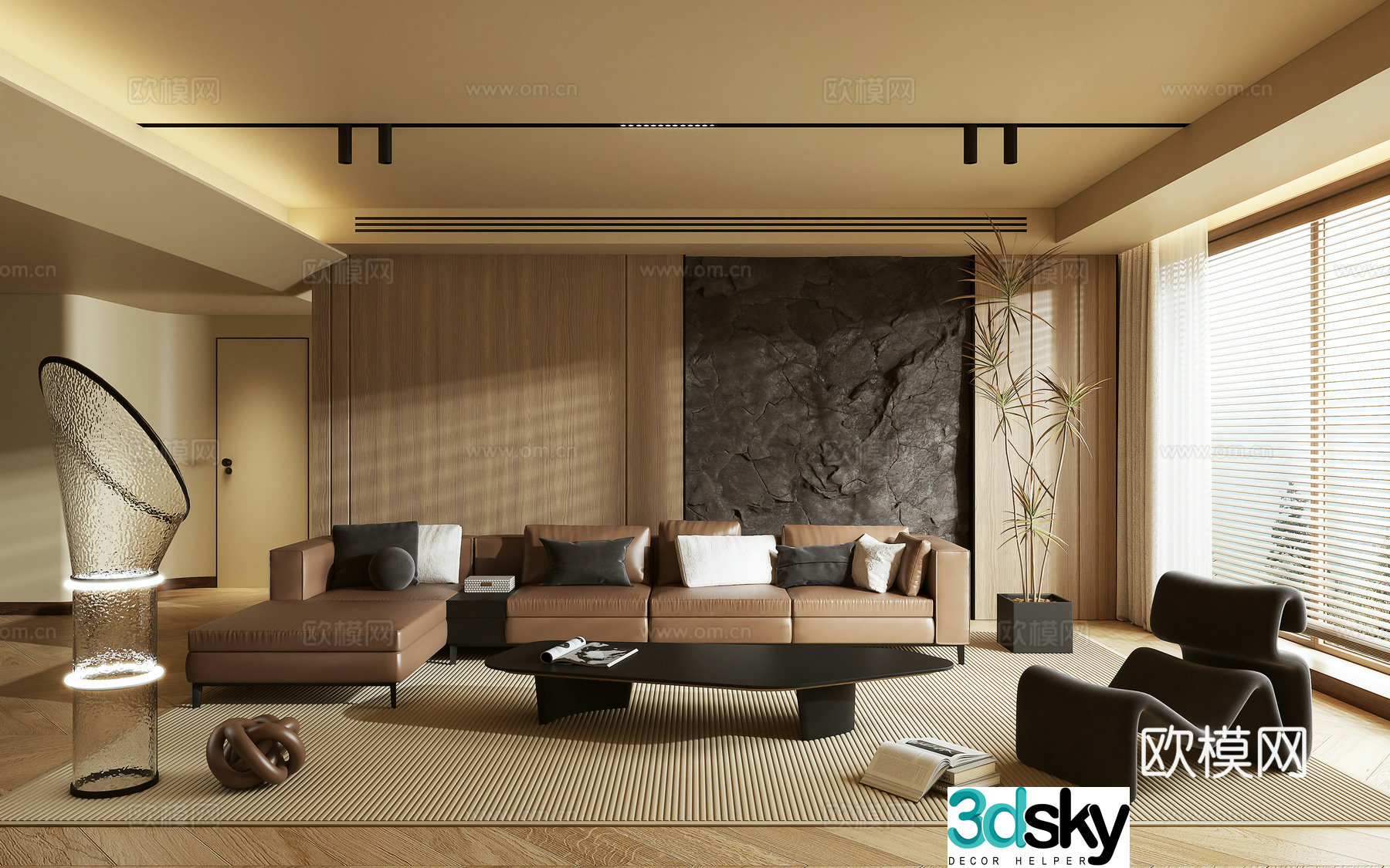 Medieval style living room 3D model