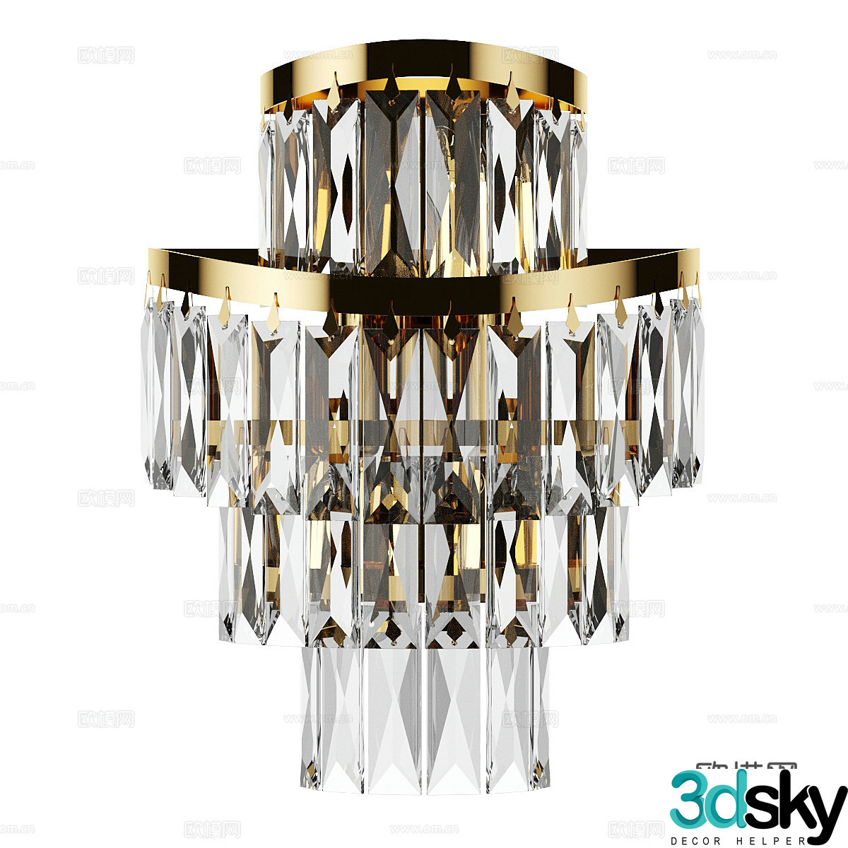 Light luxury wall lamp simple wall lamp 3d model