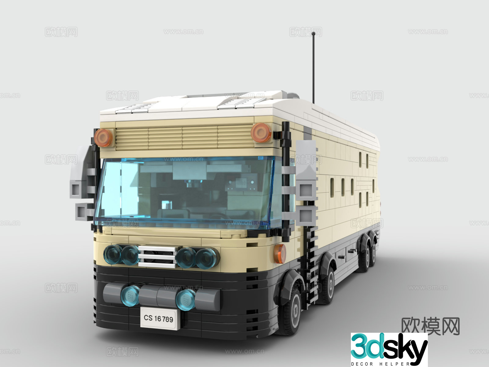 LEGO LEGO toys building blocks moving fortress heavy RV 3d model