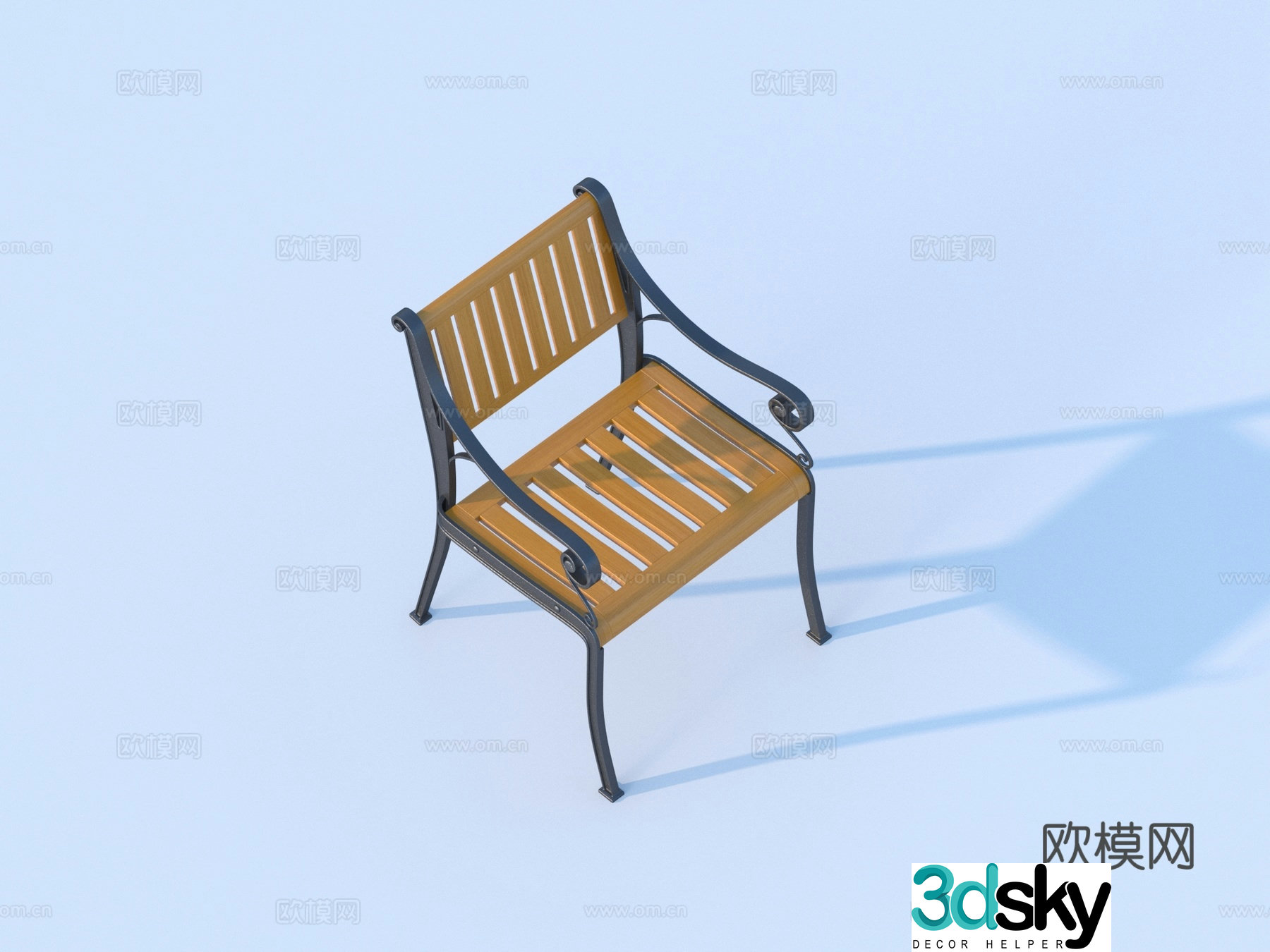 leisure chair seat outdoor chair 3d model