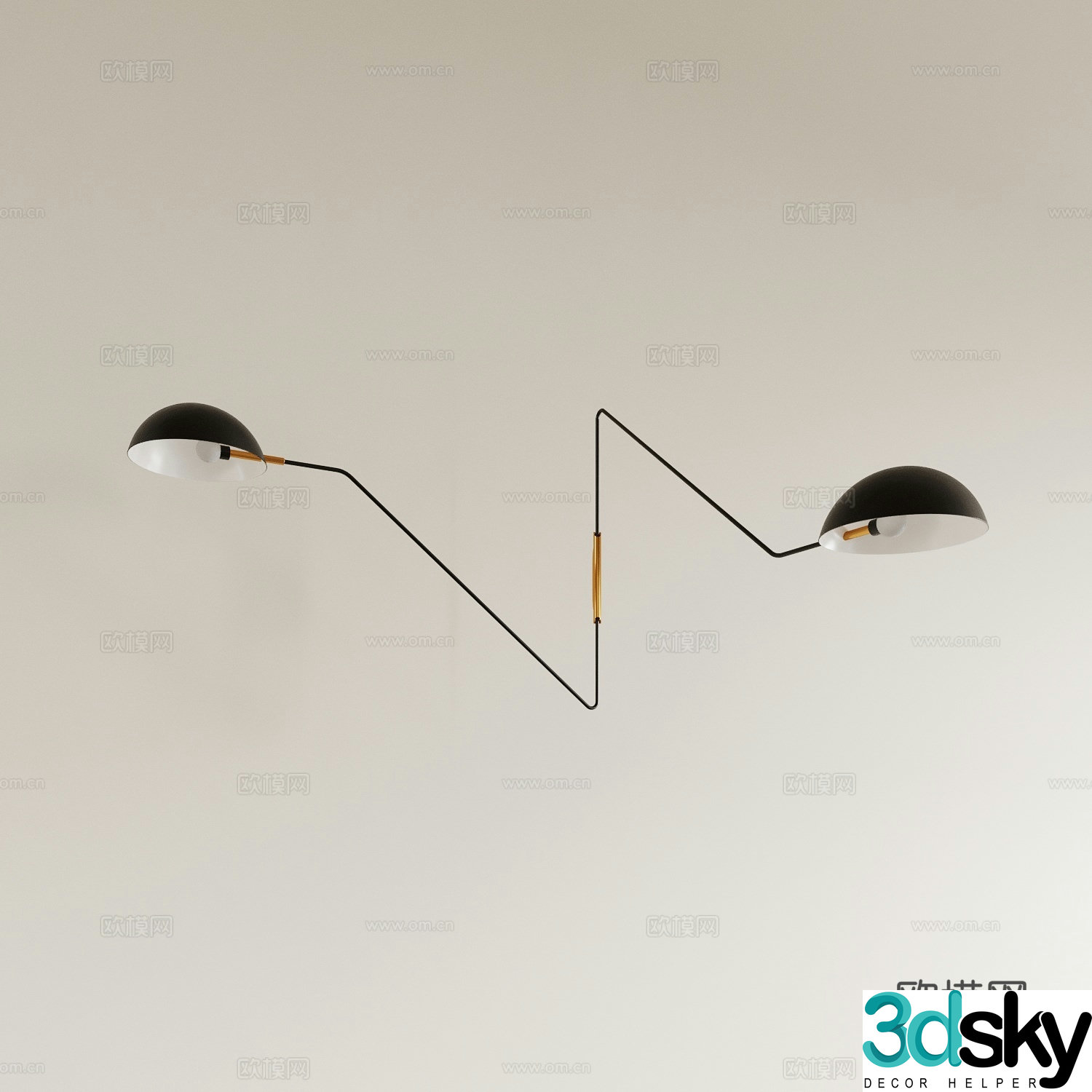 Modern wall lamp bedside lamp night light 3d model