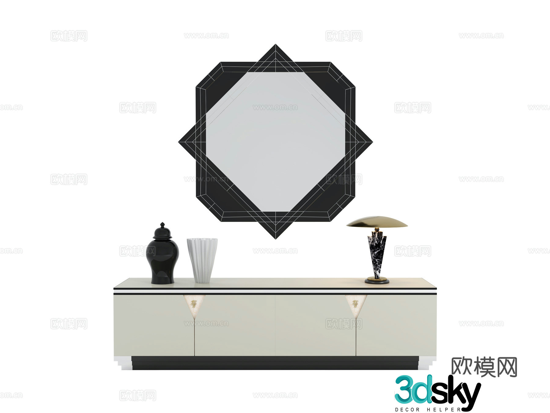 visionnaire italian sideboard 3d model