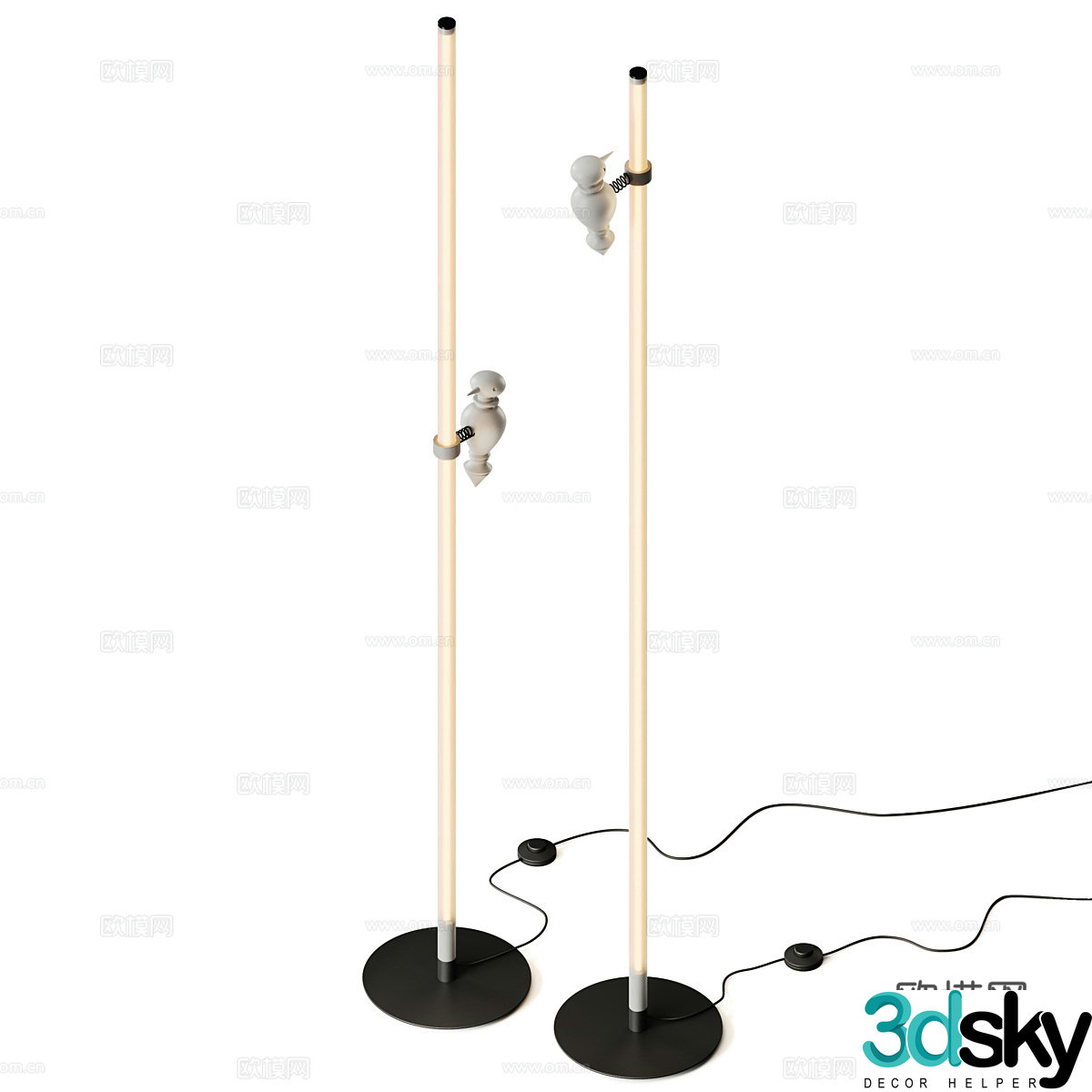 Creative floor lamp artistic floor lamp 3d model