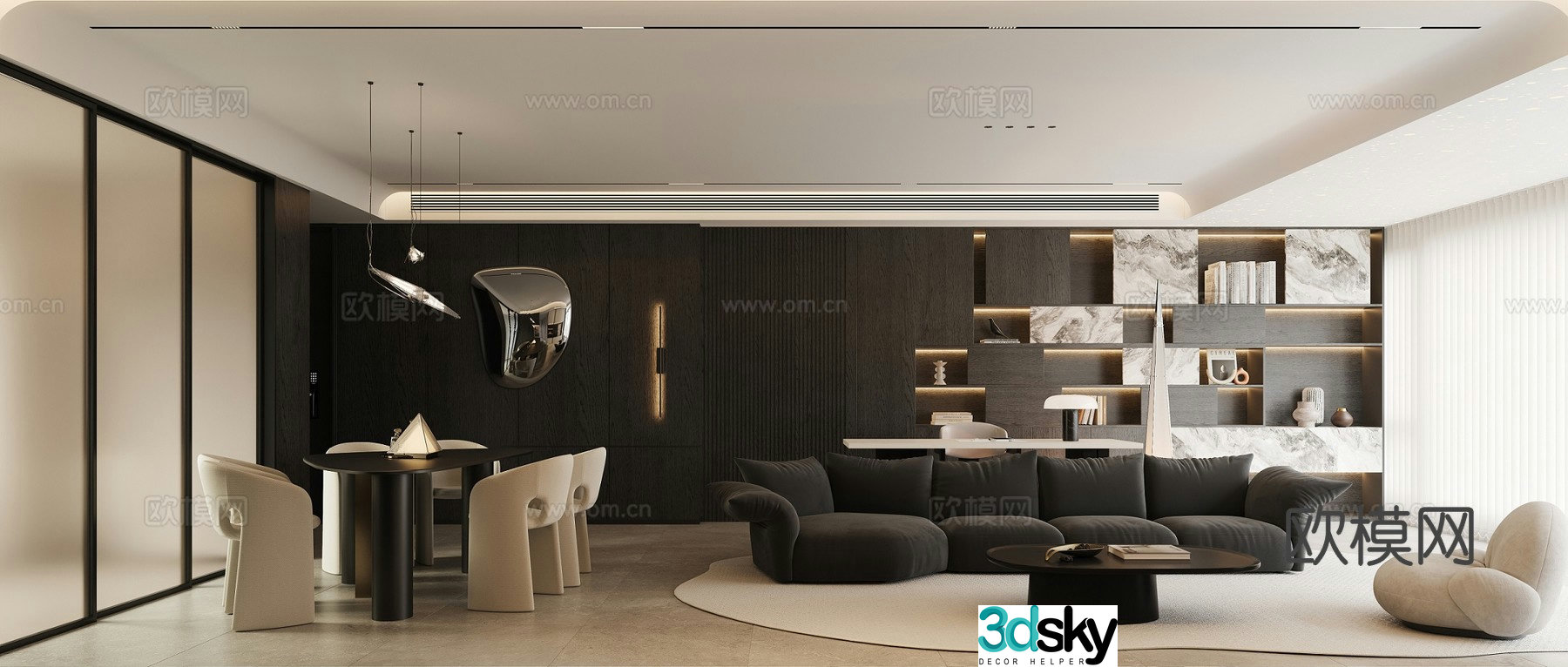 Italian restaurant 3d model