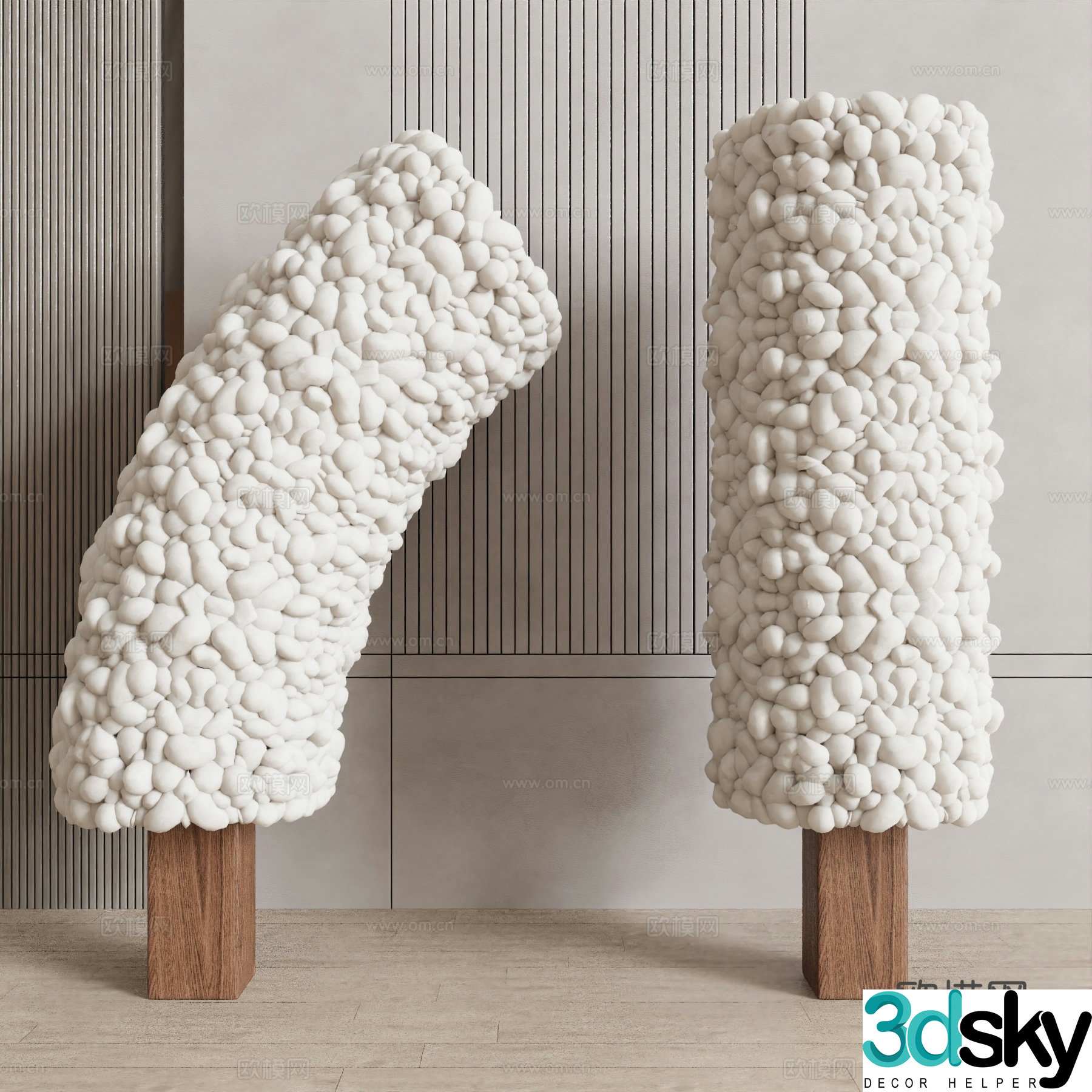 Medieval style floor lamp bubble lamp 3d model