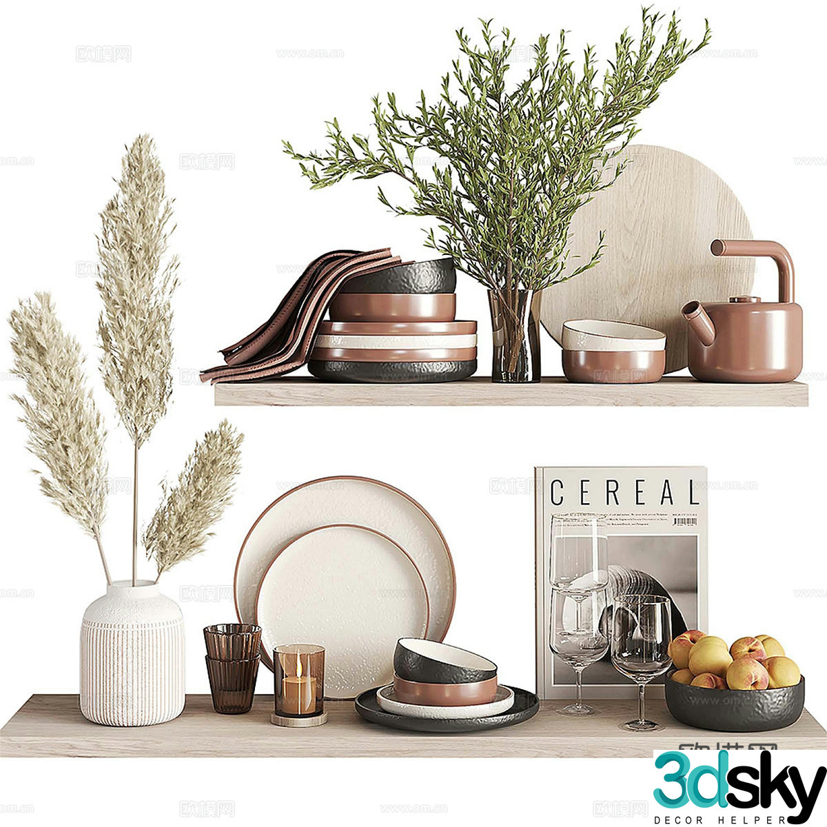 Kitchen supplies kitchen accessories 3d model