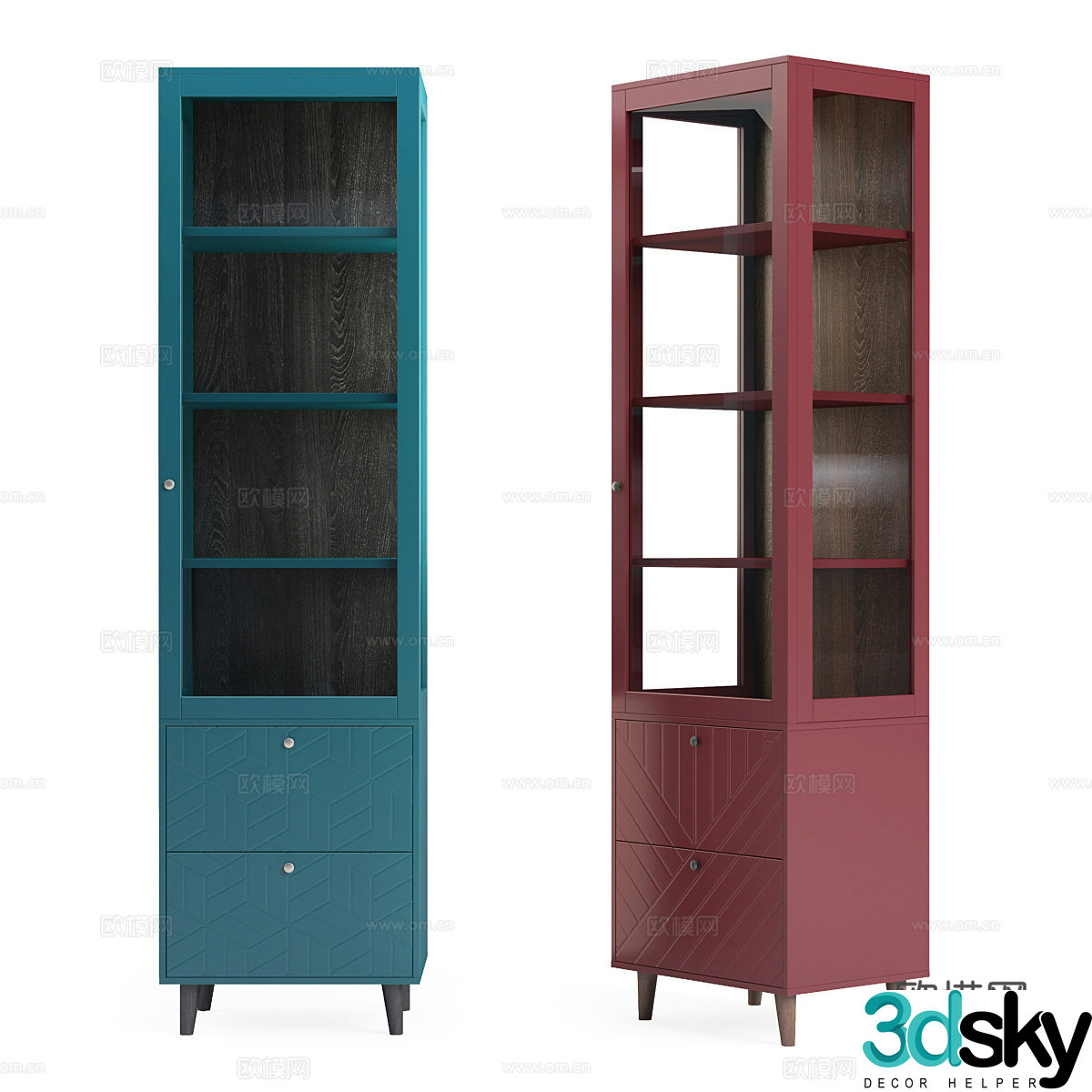 High cabinet sideboard 3d model
