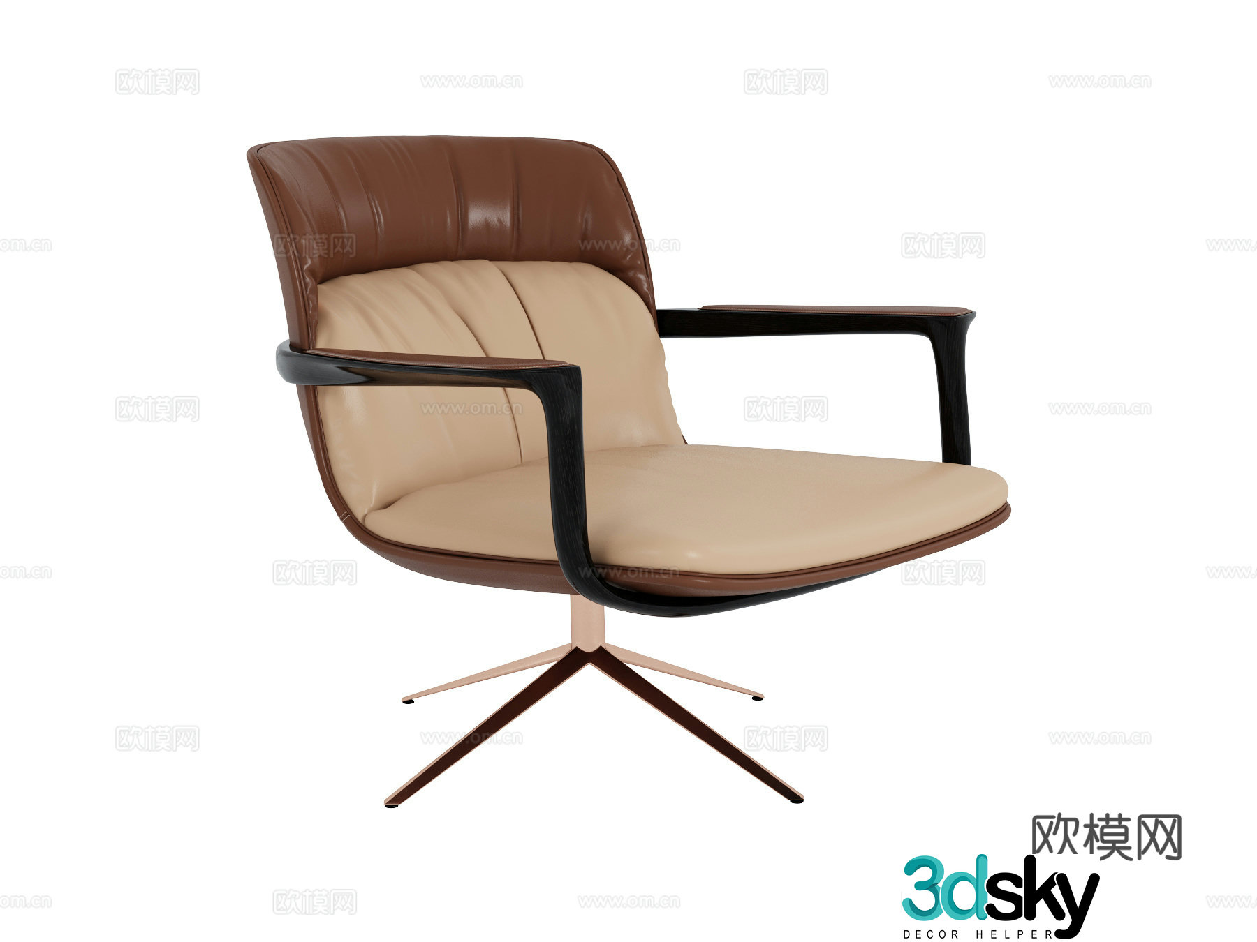visionnaire italian armchair 3d model