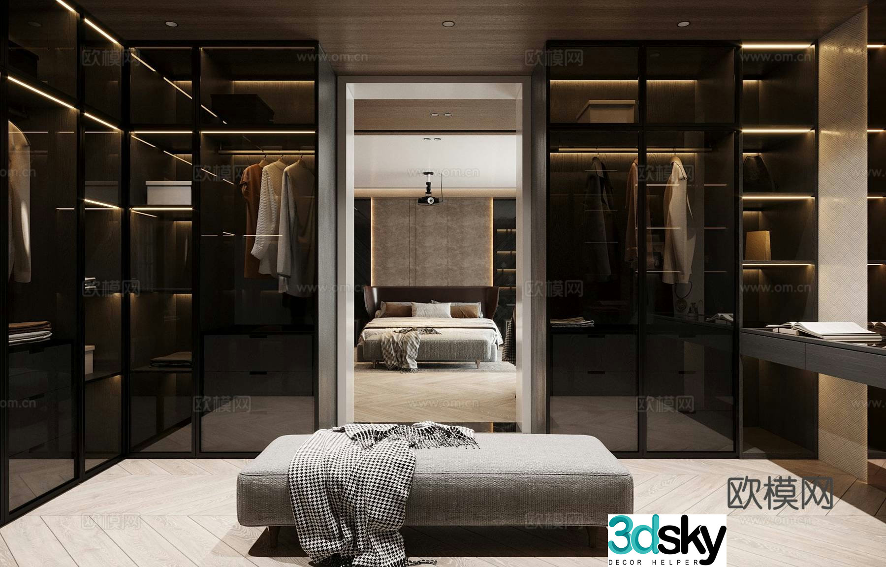 Italian cloakroom 3D model