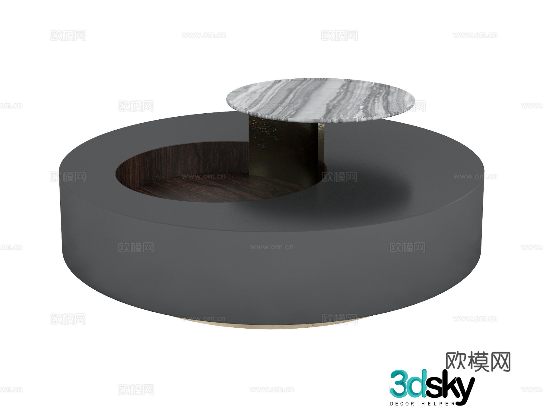 visionnaire coffee table 3d model
