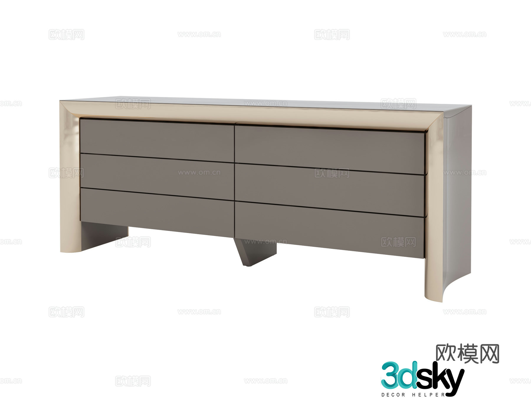 visionnaire entrance cabinet 3d model