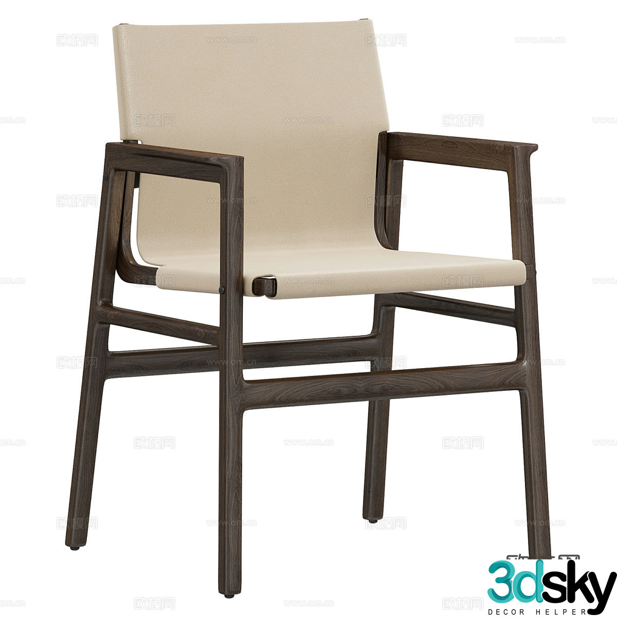 Polyform Ipanema armchair lounge chair 3d model
