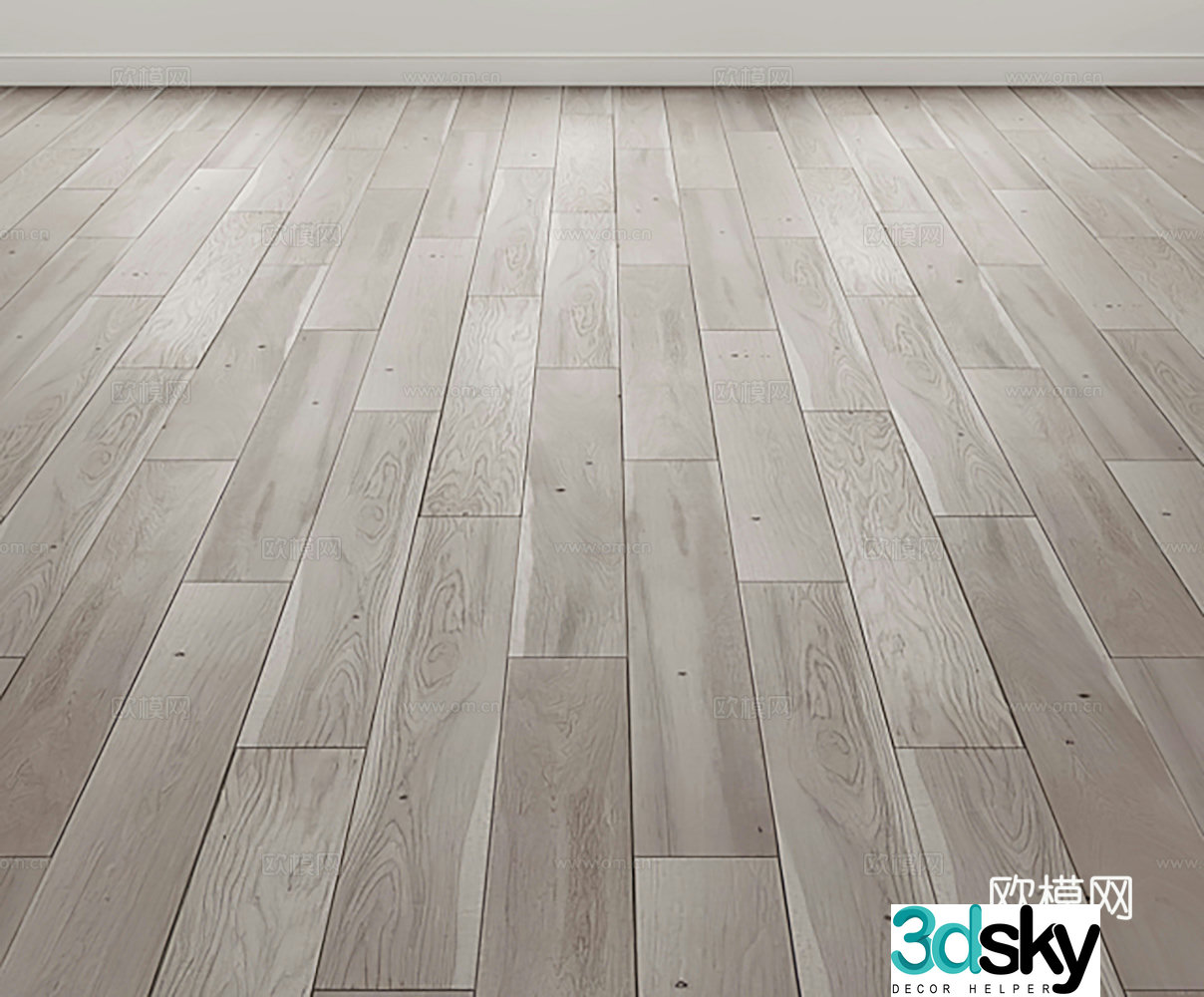 Herringbone wood flooring interior floor 3d model