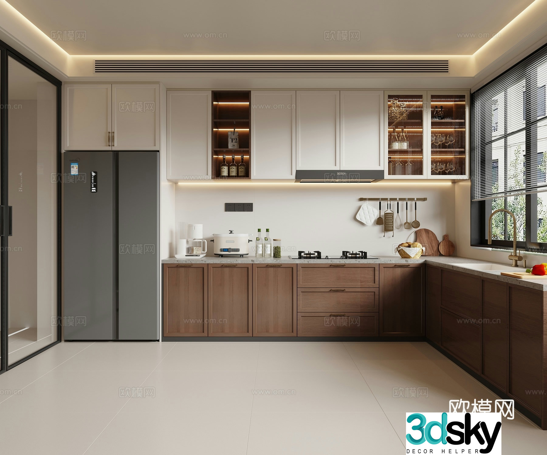 Modern kitchen 3d model
