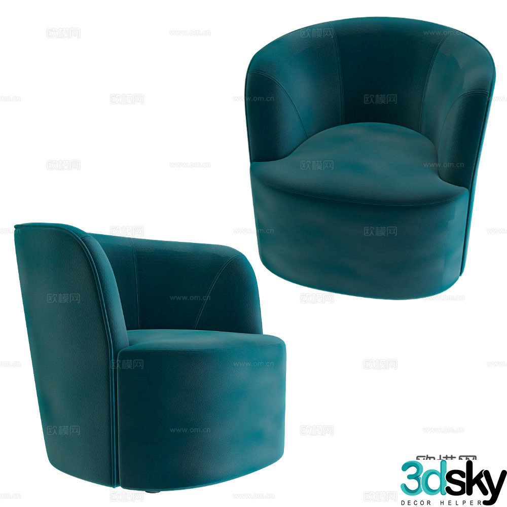 Single sofa 3d model