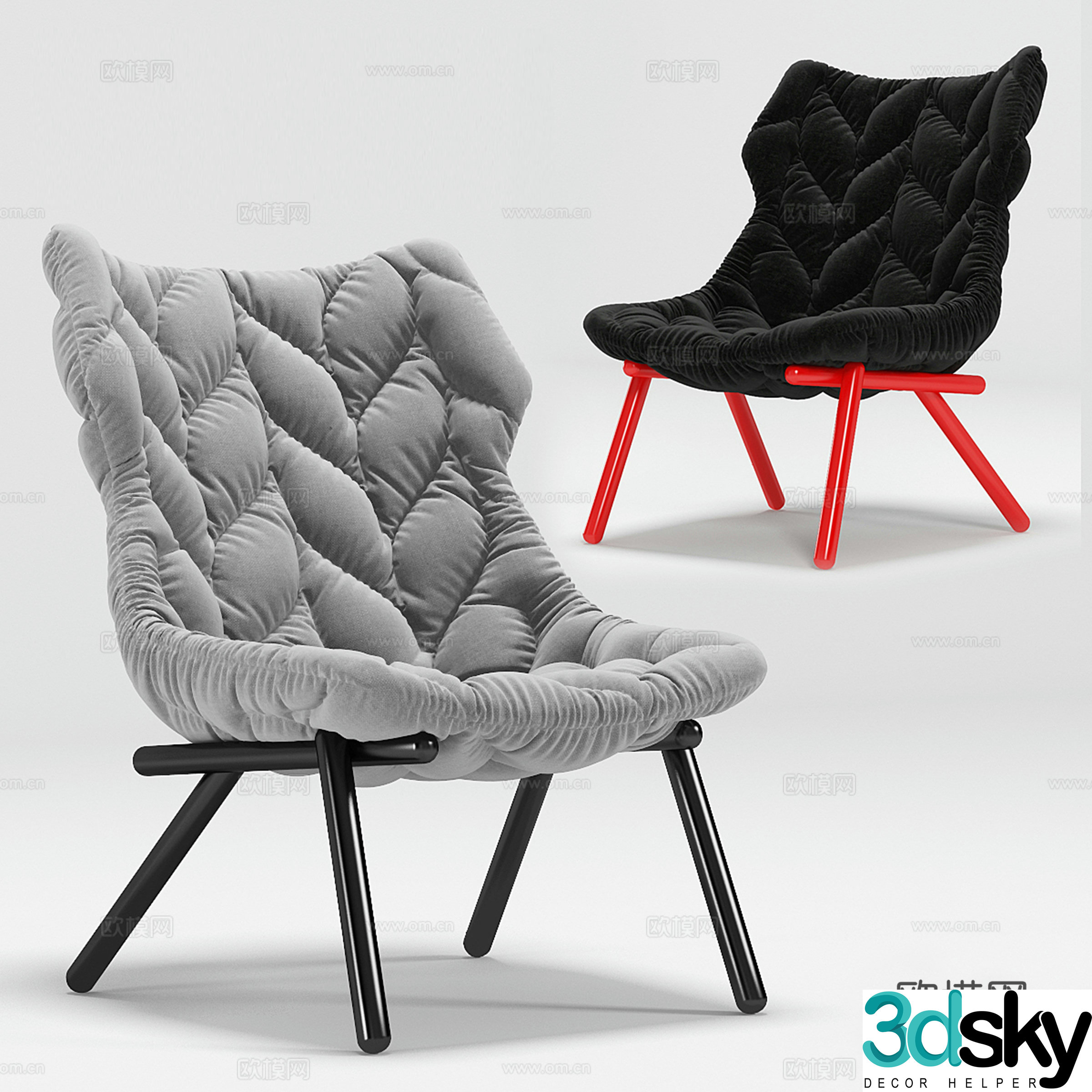 Sofa chair leisure chair 3d model